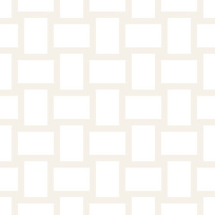 Crosshatch vector seamless geometric pattern. Crossed graphic rectangles background. Checkered motif. Seamless subtle texture of crosshatched lines. Trellis simple fabric print.