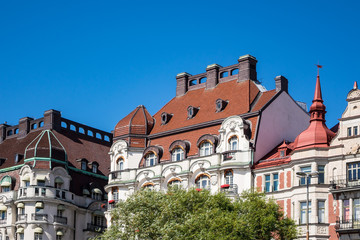 Fototapeta premium Gebäude in der schwedische Hauptstadt Stockholm