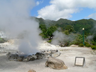 heiße Quellen von Furnas, Sao Miguel, Azoren, Portugal © Susanne