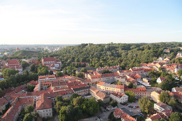 Obraz premium City of Vilnius (Lithuania), aerial view