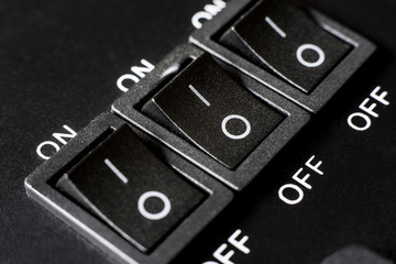 Set of three switches