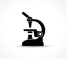 microscope icon on white background