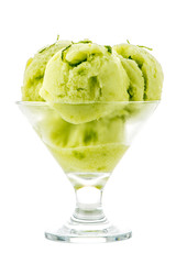 Melon flavored ice-cream