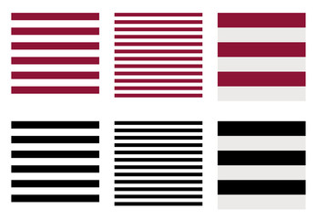 Set seamless striped pattern