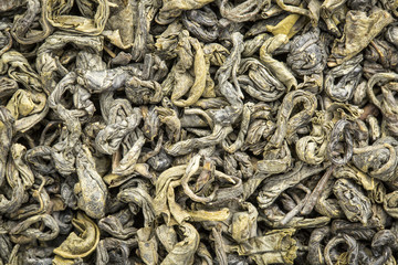 texture of Chinese hyson green tea