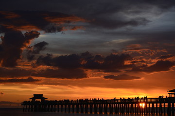 Obraz premium Sunset_Naples_Pier_JUL_2017_28