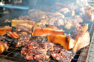Sinalau Bakas or Smoked Wild Boar