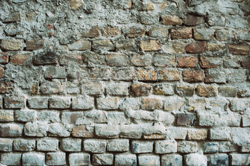 Weathered brick wall
