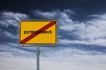 EXTREMISMUS - Bilder mit Wörtern aus dem Bereich Extremismus, Wort, Bild, Illustration
