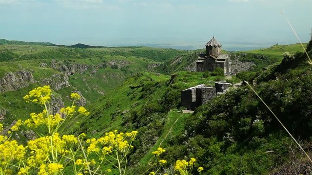 Church built in XI century in castle Amberd in Armenia
