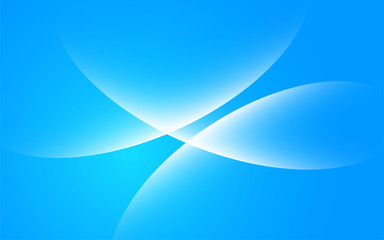 Abstract refreshing futuristic motion swoosh wave. Bright vibrant halftone futuristic gradient border line over blue background layout. Vector illustration