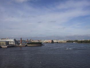 St. Petersburg, river Neva. Russia. Autumn 2015