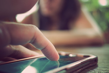 finger touch screen smartphone