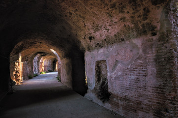 Fototapeta na wymiar The Roman Amphitheater of Capua. Italy