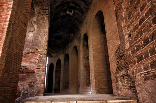 The Roman Amphitheater of Capua. Italy