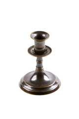 Bronze candle holder on a white background 