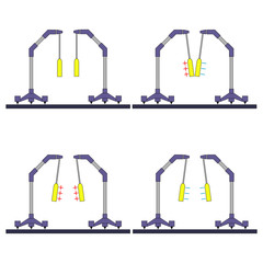 Charged bodies with identical and different charges