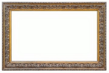 Gold frame for paintings, mirrors or photos