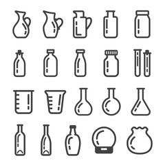 glassware ,glass container icon,illustration,vector
