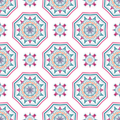Intricate Mandala Pattern Tile Background