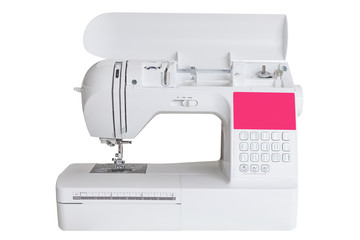 sewing machine isolated on white background