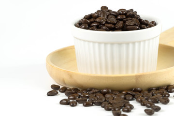 Coffee beans on White Background