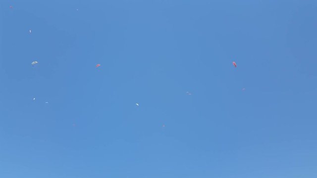 Sky With Paragliders In Oludeniz