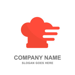 Delivery Food Icon Restaurant Chef Mobile Phone Application Logo Vector Business Template 