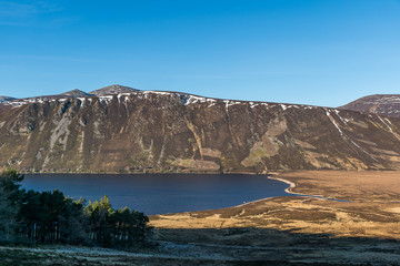 Loch Muick head and Lochnagar.