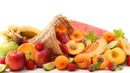 Naklejka na ściany i meble selection of fruits