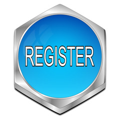 Register Button - 3D illustration