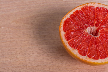 Fototapeta na wymiar Slice of grapefruit