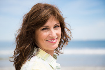 Beautiful middle aged woman portrait