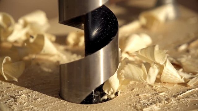 Slow motion working with power tools.