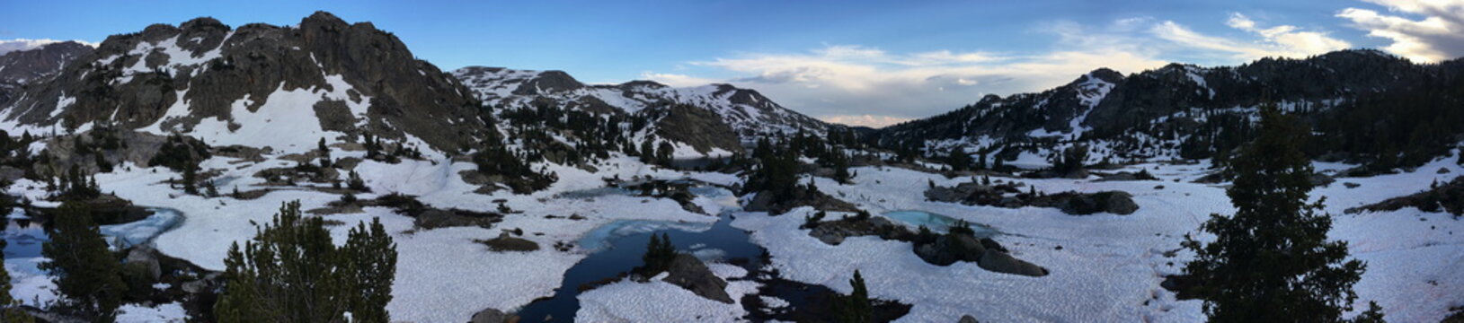 Evening Over Seneca Lake In The Wind River Range, Wyoming