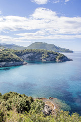 Marvelous coastline in North Greece, background