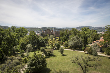 Fototapeta na wymiar Landscape of the city of Guimarães in Portugal