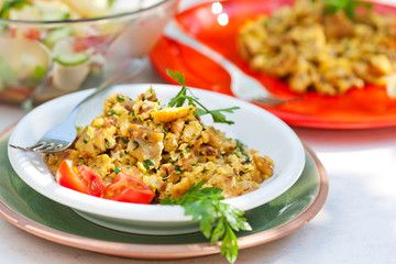 Geröstete Knödel