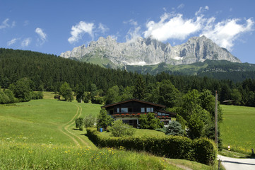 Fototapeta na wymiar Wilder Kaiser, Tirol, Osterreich, Gebirgsstock
