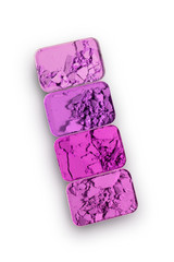 Magenta crushed eyeshadow for make up as sample of cosmetic product