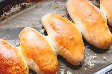 baked pies. closeup. 