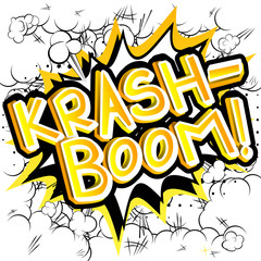 Krash-Boom! - Vector illustrated comic book style expression.