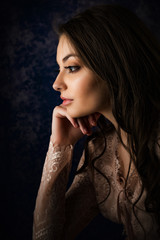Teenage Girl Poses for In Studio Portraits