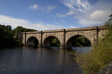 Fototapeta na wymiar River Lune Aqueduct Lancaster Canal