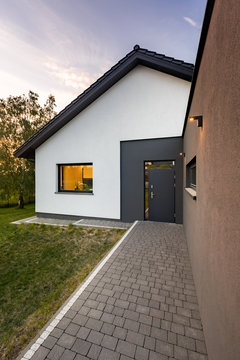 House with entry pathway