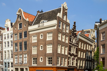 Traditional old buildings in Amsterdam