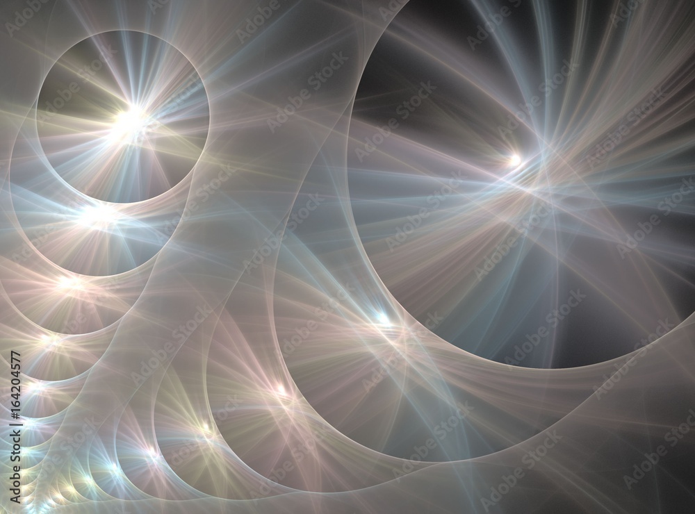 Poster abstract bright multicolored fractal computer generated image, background for text labels