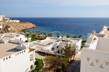 Buildings of the luxury hotel, Sharm el Sheikh, Egypt