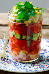 Summer maison jar salad.
