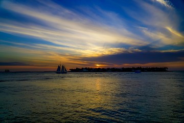 Key West Sailing at Sunset